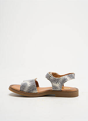 Sandales/nu pieds tissage satiné chiquet beige GBB fille