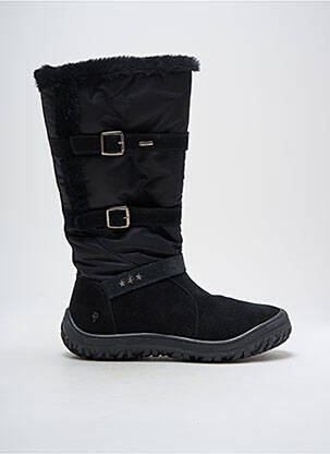 Bottes tissage satiné bout rond noir PRIMIGI fille