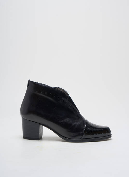 Bottines/boots matière lisse talon de 4 à 6cm noir FOLIE'S femme