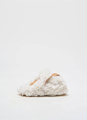 Chaussons/pantoufles bout rond bout rond blanc EASY PEASY enfant