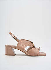 Sandales/Nu pieds beige DANSI pour femme seconde vue