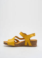 Sandales/Nu pieds jaune JORDANA pour femme seconde vue