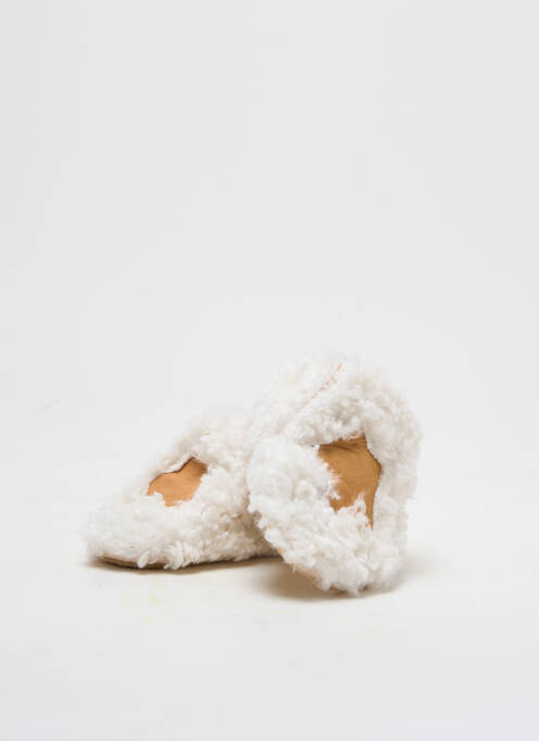 Chaussons/pantoufles bout rond bout rond blanc EASY PEASY enfant