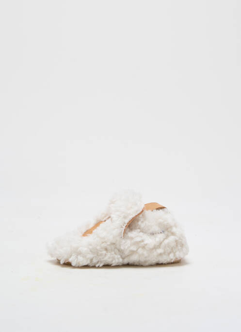 Chaussons/pantoufles bout rond bout rond blanc EASY PEASY enfant