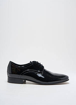 Derbies matière lisse talon bas noir SMANN homme