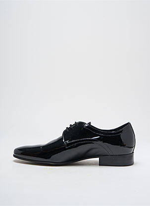 Derbies matière lisse talon bas noir SMANN homme