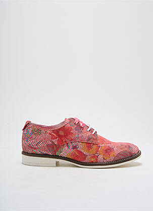 Derbies impression talon plat jusqu'à 3cm rouge SMANN femme