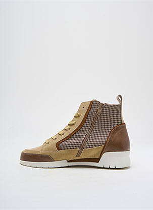 Baskets nubuck talon plat jusqu'à 3cm marron EMILIE KARSTON femme