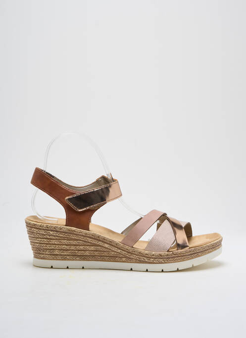 Sandales/Nu pieds marron RIEKER pour femme