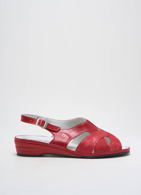 Sandales/Nu pieds rouge BOISSY pour femme