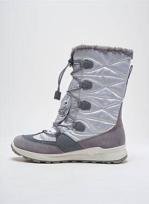 Bottines/boots tissage satiné talon plat jusqu'à 3cm argent SUPERFIT femme