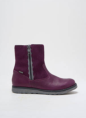 Bottines/boots matière lisse bout rond violet SUPERFIT fille