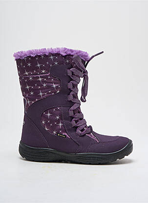 Bottes fermeture zip et lacets bout rond violet SUPERFIT fille