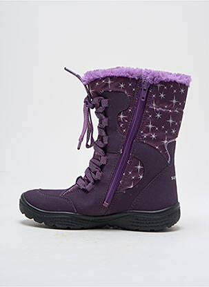 Bottes fermeture zip et lacets bout rond violet SUPERFIT fille
