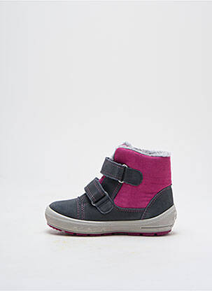 Baskets fermeture scratch bout rond gris SUPERFIT fille