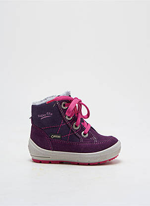 Bottines/boots fourrée bout rond violet SUPERFIT fille