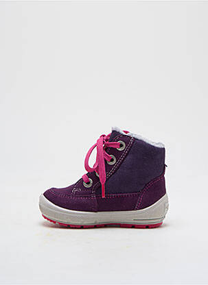 Bottines/boots fourrée bout rond violet SUPERFIT fille