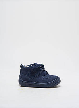 Bottillons nubuck bout rond bleu SUPERFIT garçon