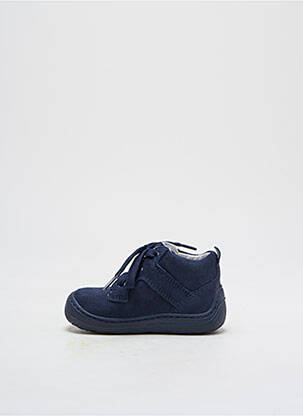 Bottillons nubuck bout rond bleu SUPERFIT garçon