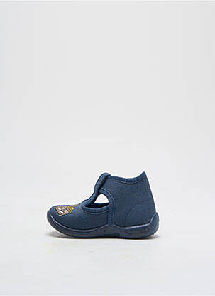 Chaussons/pantoufles tissage satiné bout rond bleu SUPERFIT fille