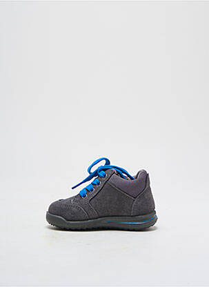 Baskets nubuck bout rond gris SUPERFIT garçon