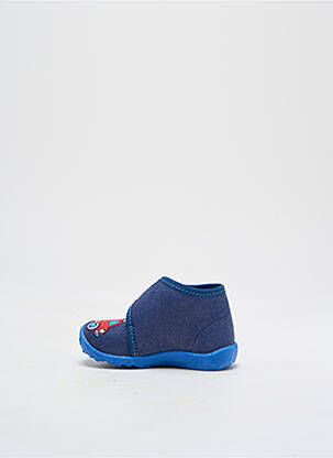 Chaussons/pantoufles fermeture scratch bout rond bleu SUPERFIT garçon
