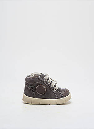Bottillons nubuck bout rond gris SUPERFIT garçon