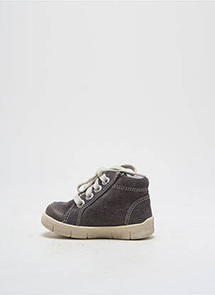 Bottillons nubuck bout rond gris SUPERFIT garçon