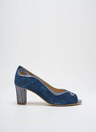 Ballerines type de semelle amortissante talon de 4 à 6cm bleu PIESANTO femme