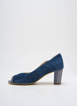 Ballerines type de semelle amortissante talon de 4 à 6cm bleu PIESANTO femme
