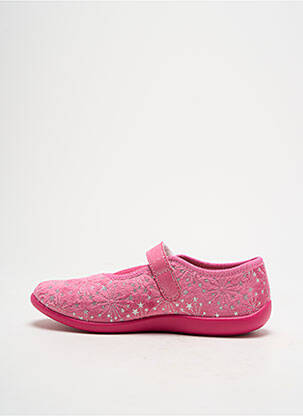 Chaussons/pantoufles tissage velours bout rond rose FUGITIVE BY FRANCESCO ROSSI fille
