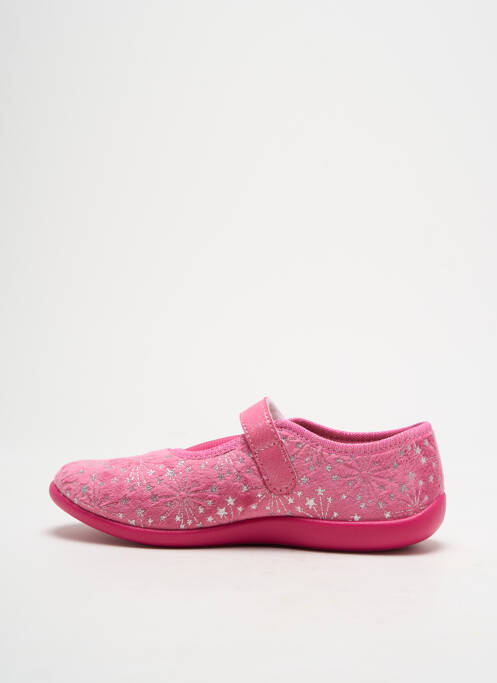 Chaussons/pantoufles tissage velours bout rond rose FUGITIVE BY FRANCESCO ROSSI fille