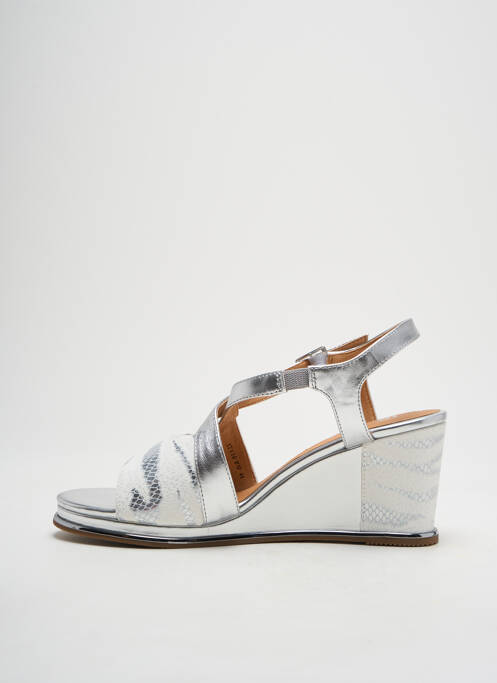 Sandales/Nu pieds argent FUGITIVE BY FRANCESCO ROSSI pour femme