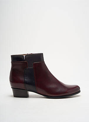 Bottines/boots matière lisse talon plat jusqu'à 3cm violet REGARDE LE CIEL femme