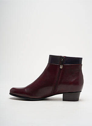 Bottines/boots matière lisse talon plat jusqu'à 3cm violet REGARDE LE CIEL femme