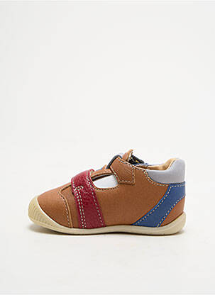 Sandales/nu pieds tissage satiné bout rond marron BABYBOTTE garçon