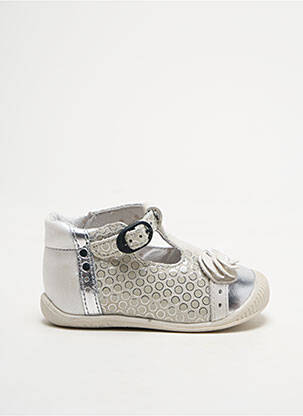 Sandales/nu pieds bout rond bout rond argent BABYBOTTE fille