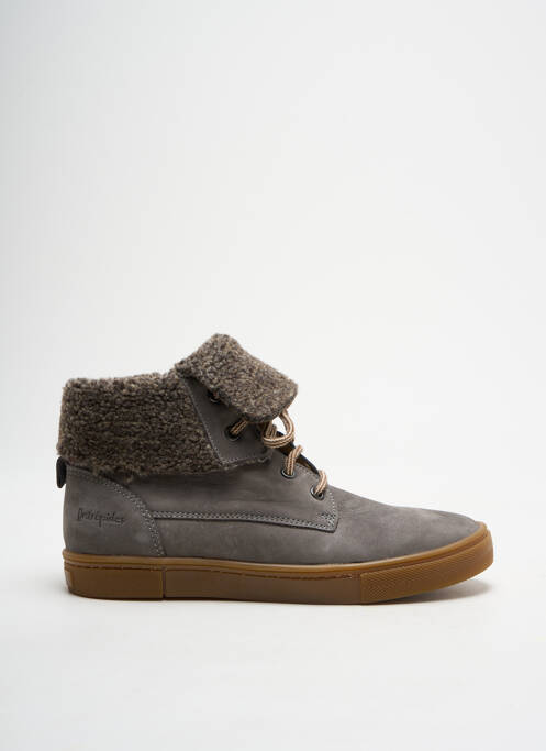 Baskets nubuck bout rond gris INTREPIDES PAR BABYBOTTE enfant
