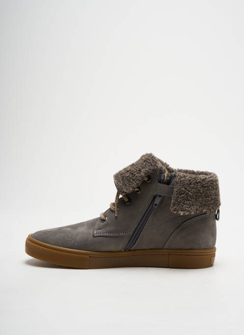 Baskets nubuck bout rond gris INTREPIDES PAR BABYBOTTE enfant