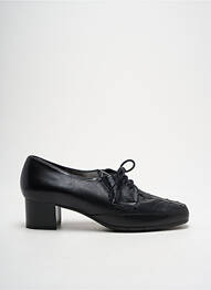 Derbies tissage satiné talon de 4 à 6cm noir ARTIKA SOFT femme