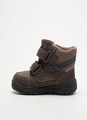 Bottines/boots tissage satiné bout rond marron PRIMIGI garçon