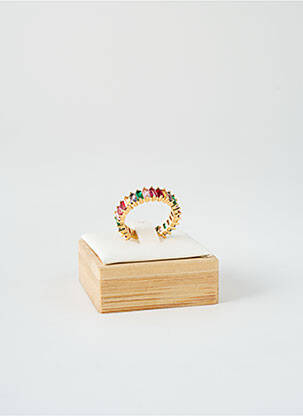 Bague ornement oxyde de zirconium or HYPNOCHIC femme