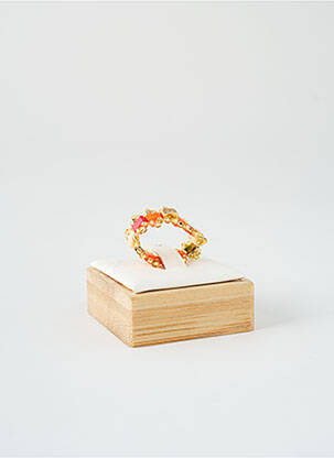 Bague ornement elément pvc orange HYPNOCHIC femme