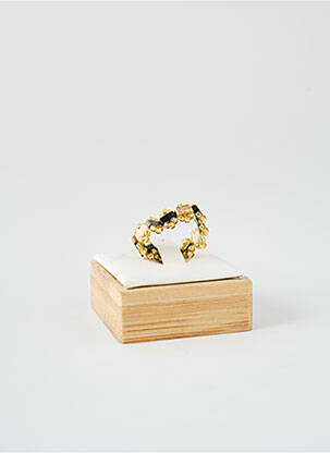 Bague ornement elément pvc noir HYPNOCHIC femme