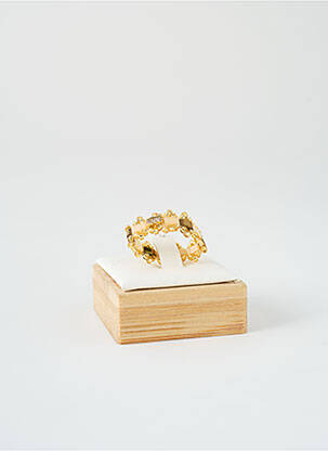 Bague ornement elément pvc beige HYPE femme