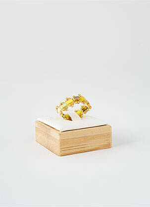 Bague ornement elément pvc jaune HYPNOCHIC femme