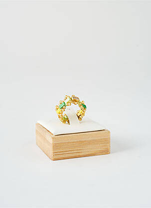 Bague ornement elément pvc vert HYPNOCHIC femme