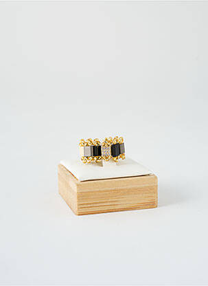 Bague ornement elément pvc noir HYPNOCHIC femme