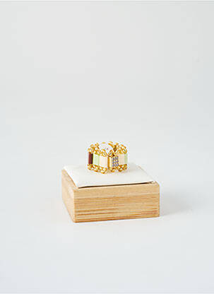 Bague ornement elément pvc marron HYPNOCHIC femme