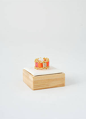 Bague ornement elément pvc orange HYPNOCHIC femme